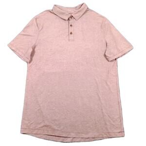 Lululemon Evolution Polo Shirt Men's M Red Performance Stretch Active Slim Fit